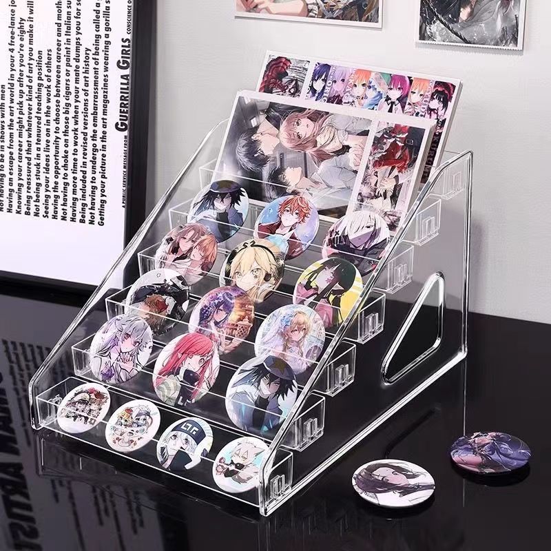 Acrylic Multilayer Figure Toy Badge Ladder Display Rack Card Display ...