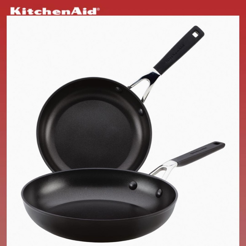 KitchenAid Original Hard Anodized Nonstick Frying Pans/Skillet Set, 8.