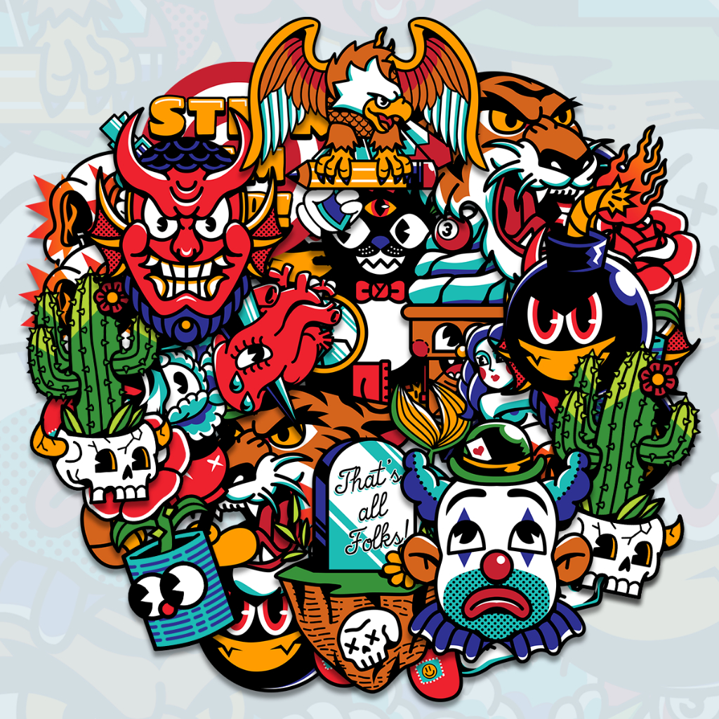 STICK EM UP! Sticker Pack | NMBSXARTIST | Shopee Philippines