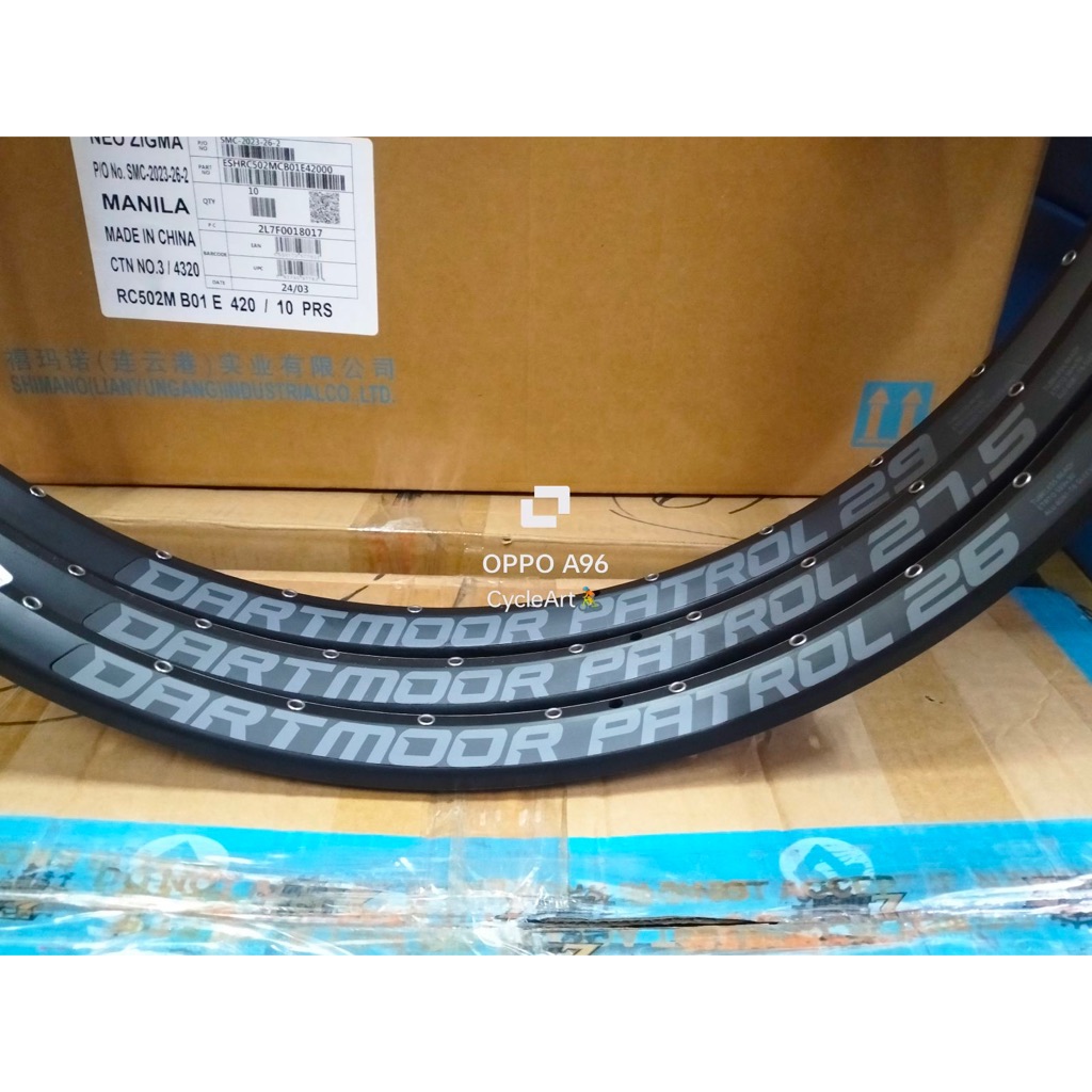 [Cycle Art] Rim DARTMOOR 26, 27.5, 29 PATROL PAIR for MTB | Shopee ...
