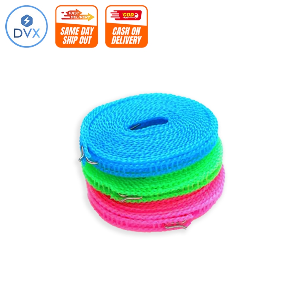 COD DVX Non-Slip Clothesline Outdoor Cloth Hanging Rope Sampayan ...