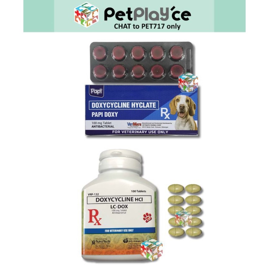 Papi Doxy / LC Dox Tablet / K9 Doxy 100mg Tablet Doxycycline Hyclate
