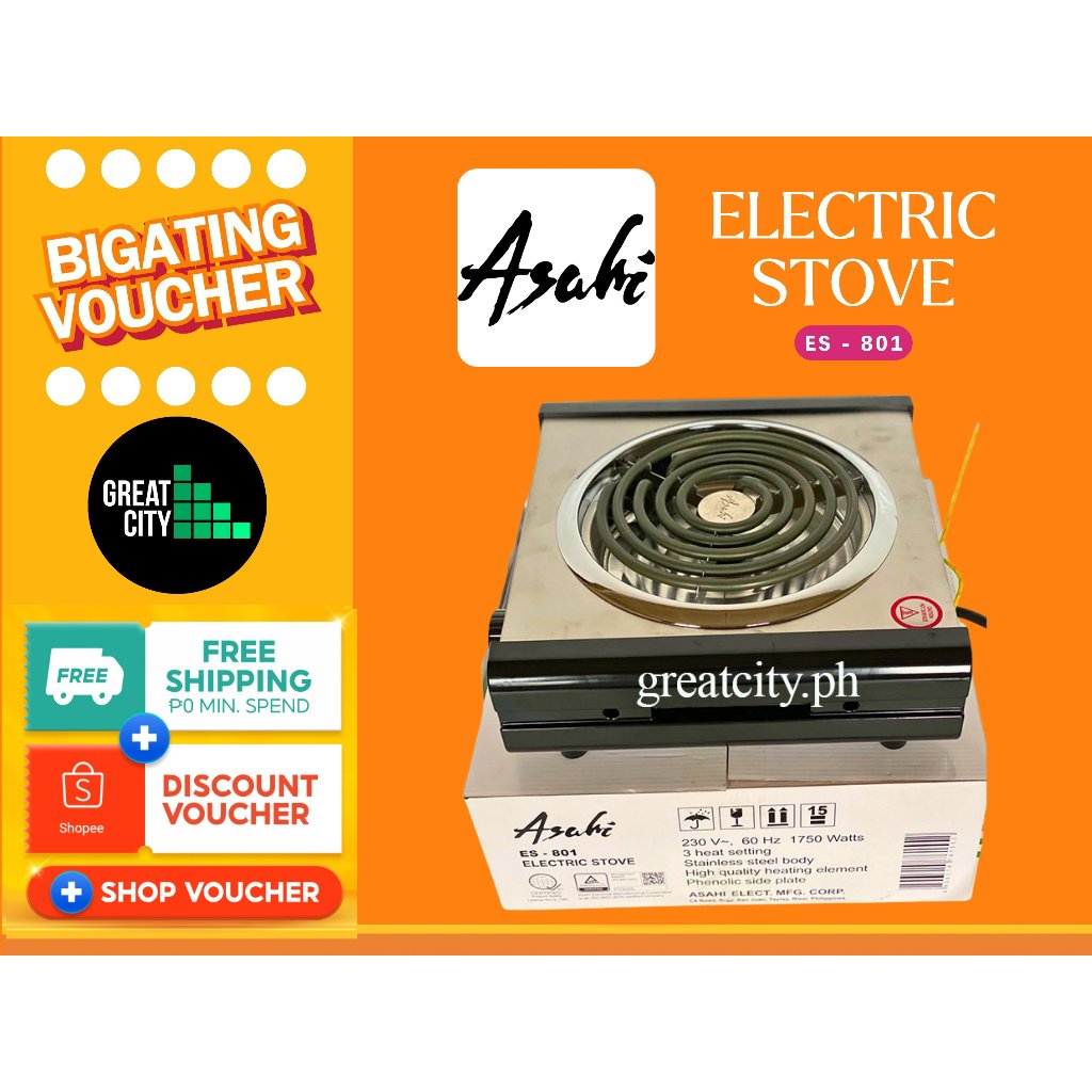 Asahi Electric Stove ES801 Shopee Philippines