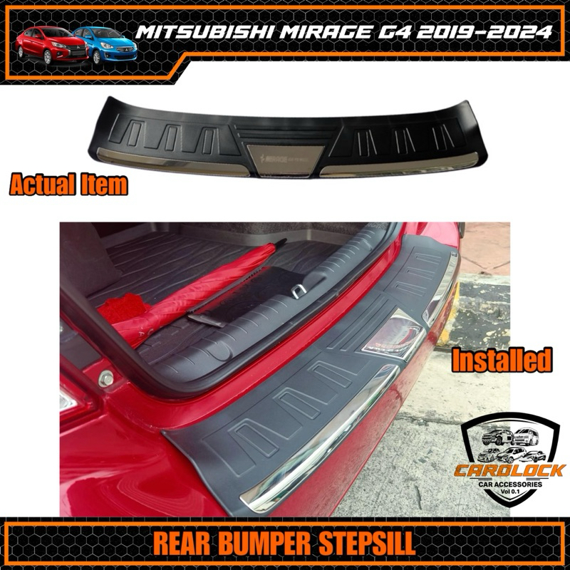 Mitsubishi Mirage G4 Rear Bumper Stepsill 2019 2020 2021 2022 2023 2024 ...
