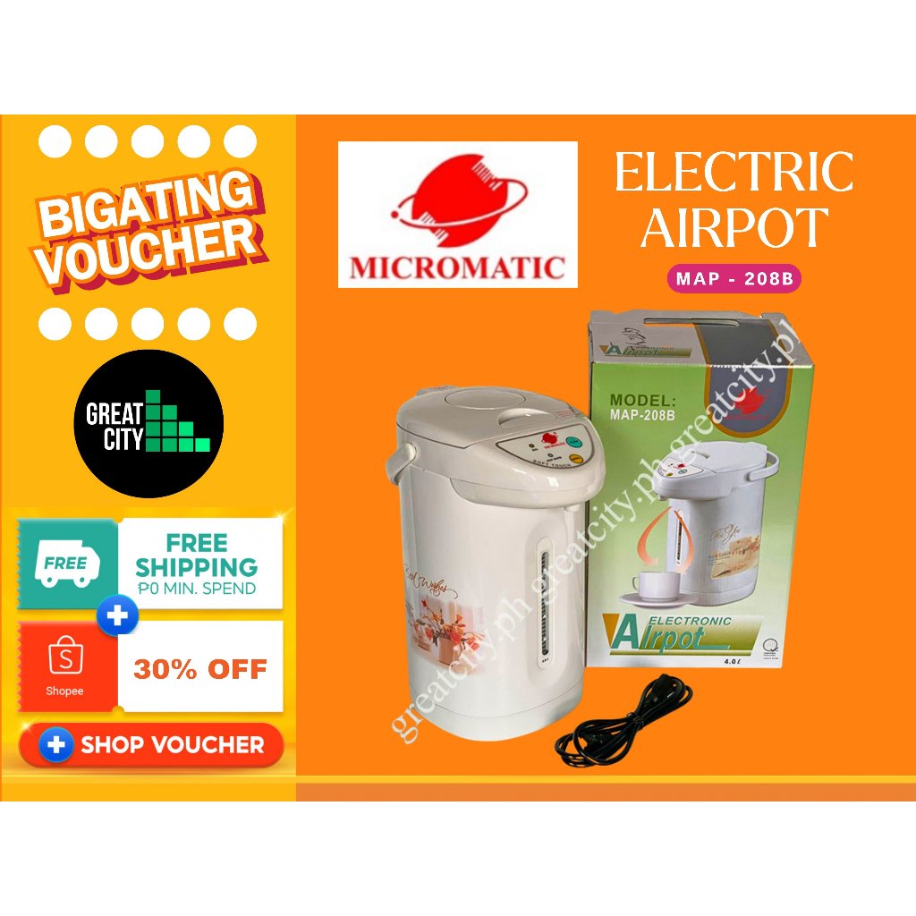 Micromatic Electric Airpot 4 liters Shopee Philippines