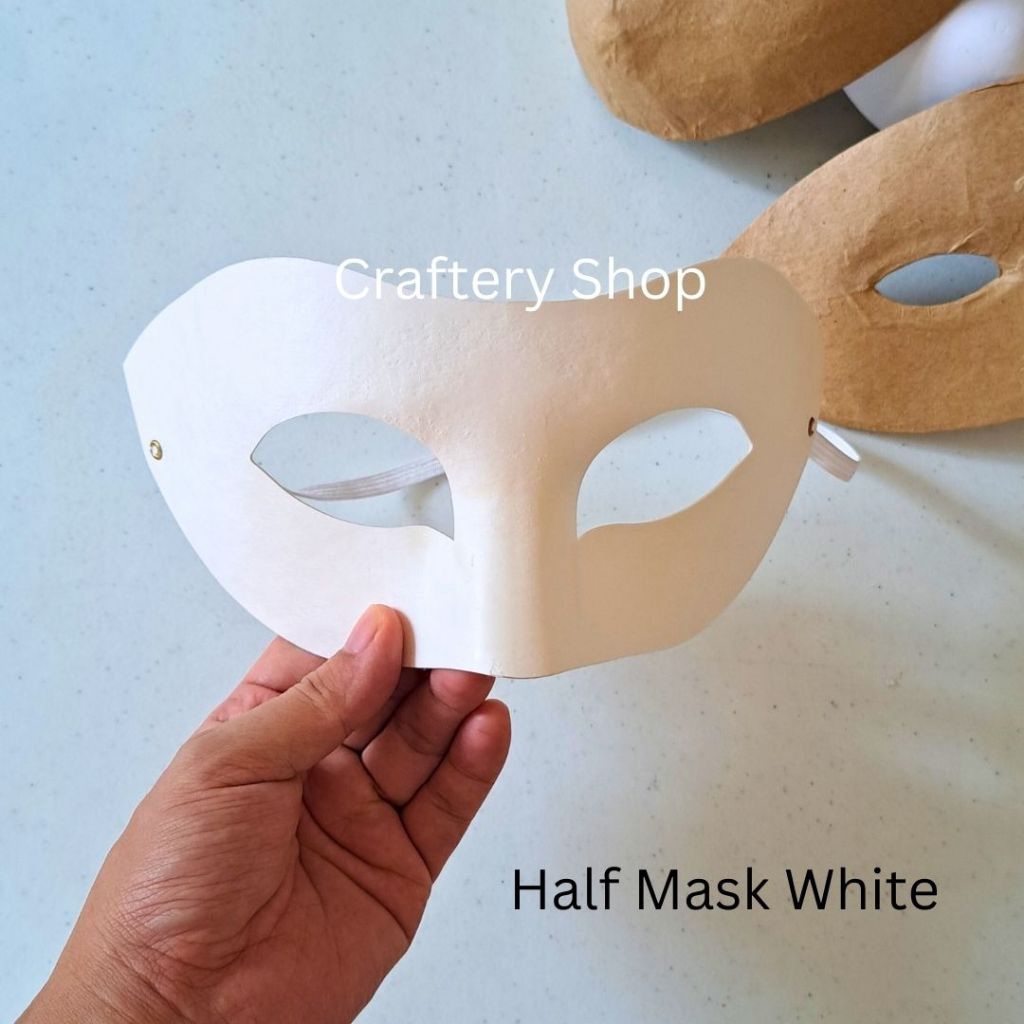 Plain Mask Brown/White, Half or Full PER PIECE | Shopee Philippines