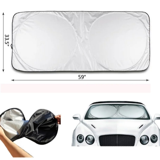 Foldable Jumbo Extra Large Sun Shade Truck Van Car Windshield - Foto 10