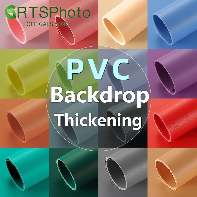 PVC Backdrop Thickening Photo Video Background Matte/Reflect Dual Sided ...