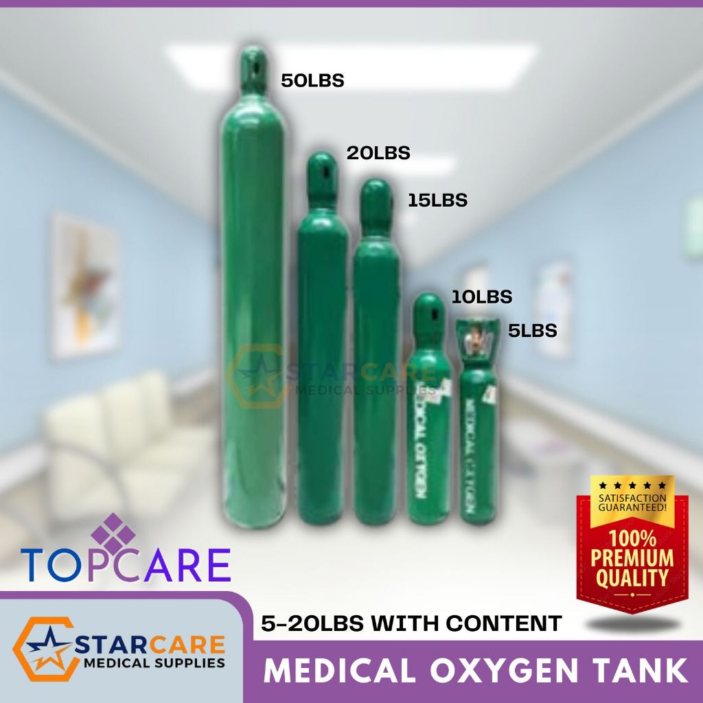 OXYGEN-TANK With CONTENT 5-20LBS TOPCARE | Shopee Philippines