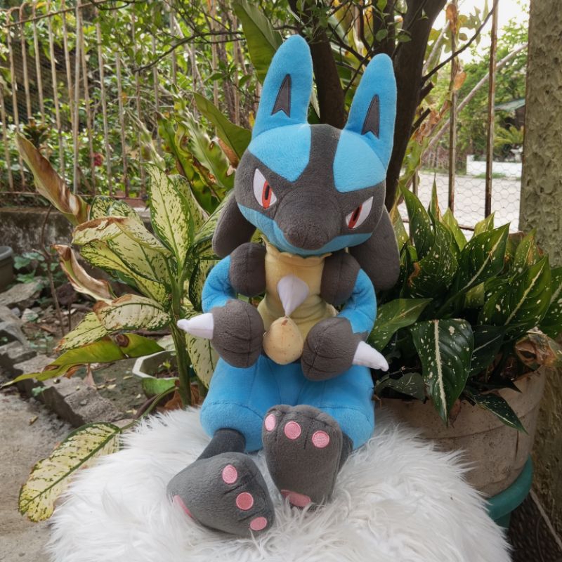 BANPRESTO Pokemon LUCARIO Plush Toy | Shopee Philippines