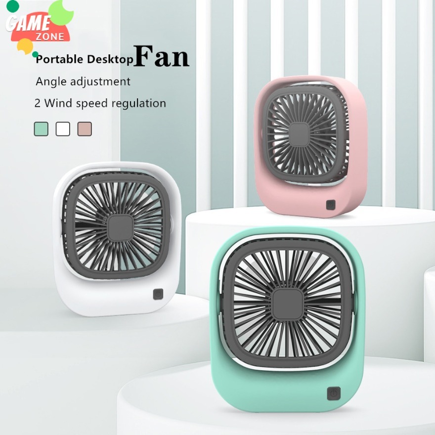 Candy Color Portable Desktop USB Rechargeable Mini Fan | Shopee Philippines