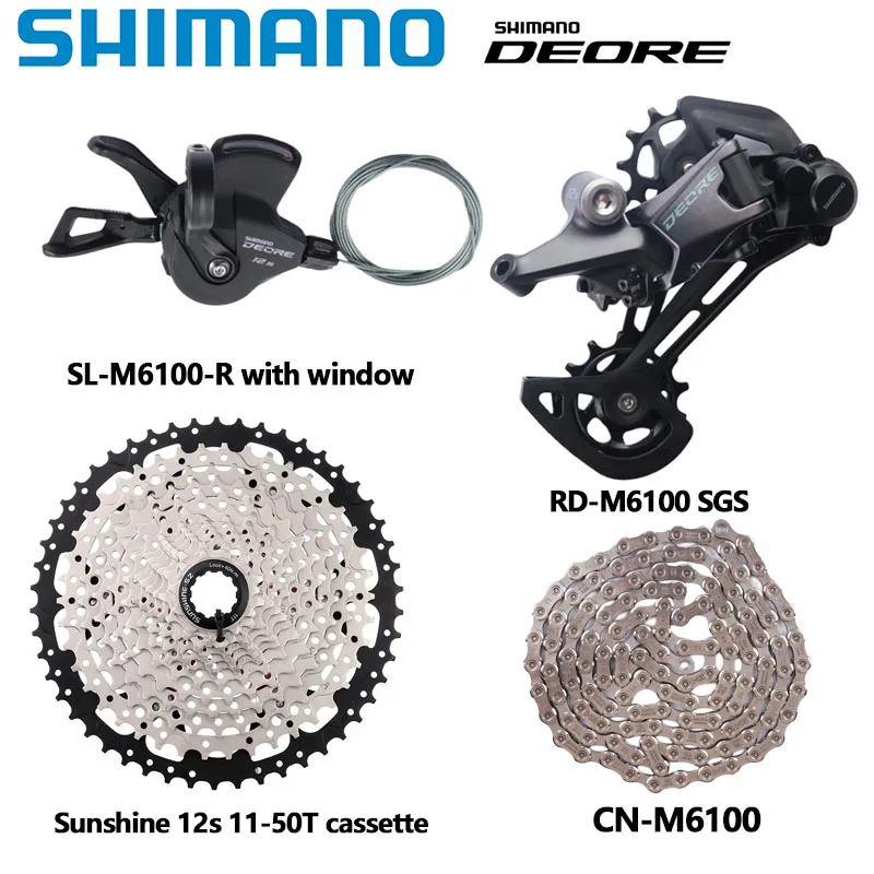 SHIMANO DEORE M6100 Groupset For 1x12s MTB M6100 Shifter Rear
