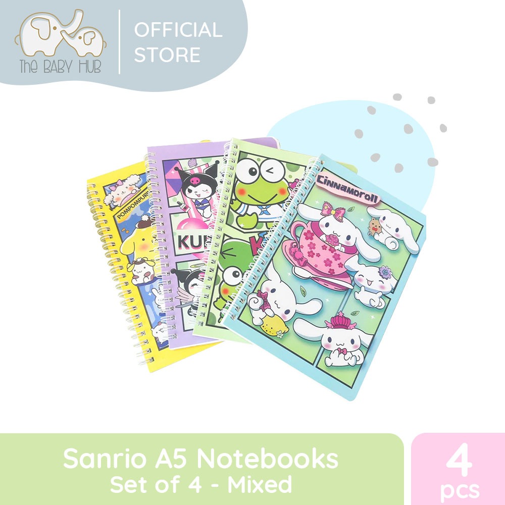 Sanrio A5 Notebooks (Set of 4) | Shopee Philippines