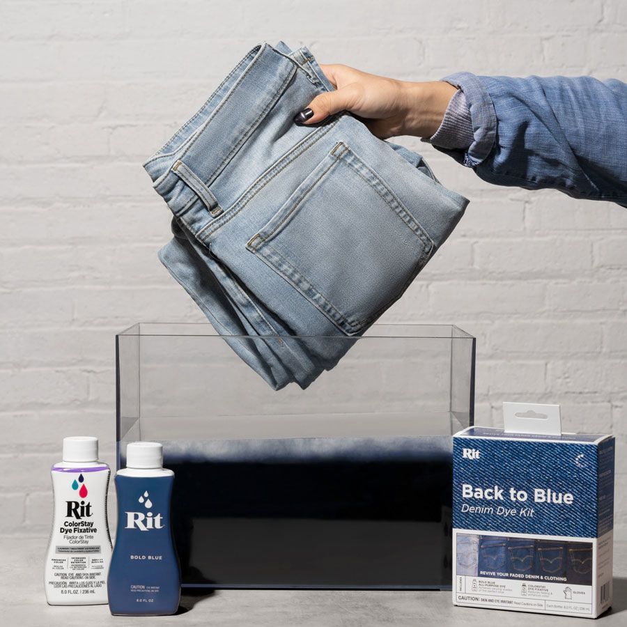 Rit Dye Jeans Dark Blue Rit Back To Blue Denim Dye Kit Restore