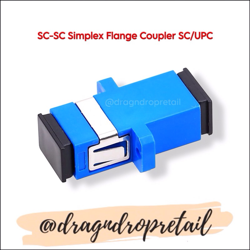 Fiber Optic Cable Adapter SC-SC Simplex Flange Coupler SC/UPC Fiber ...