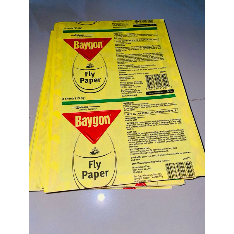 baygon fly paper 2sheet | Shopee Philippines