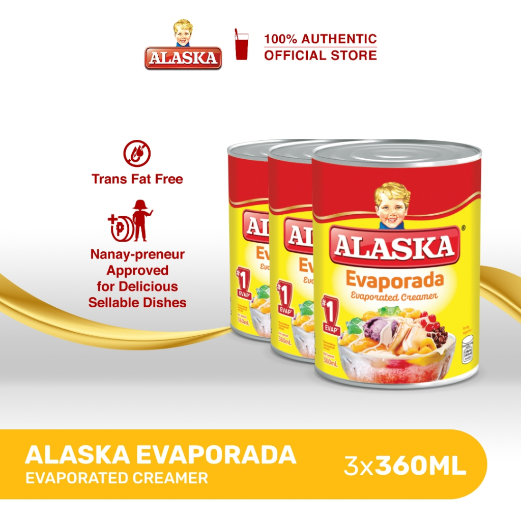 Alaska Evaporada Evaporated Creamer 360ml Set of 3 Shopee Philippines