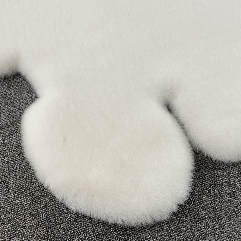 Cute Bear Shaped Carpet Soft Cartoon Bear Rug Sofa Living Room Plush ...