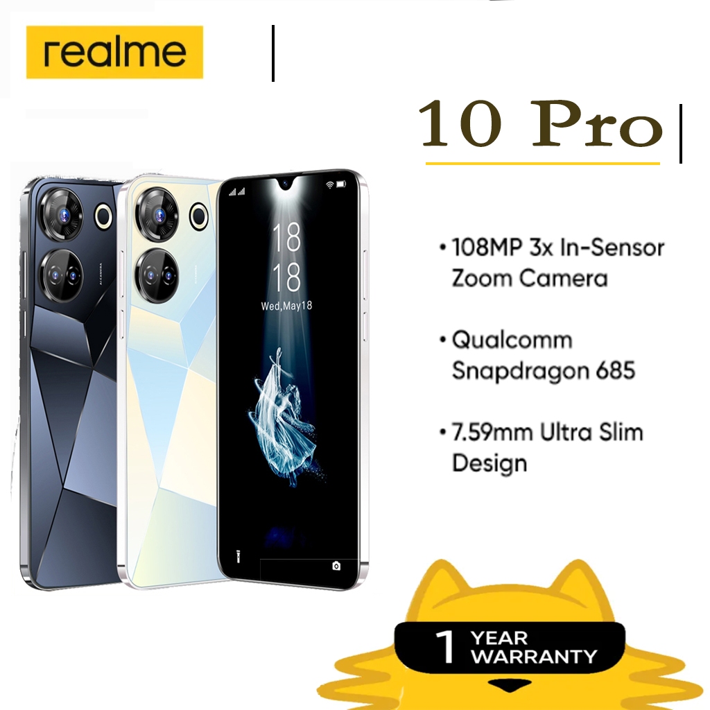 Realme 10 Pro 5G Legit Cellphone 16GB+512GB Full Screen Original Smart ...