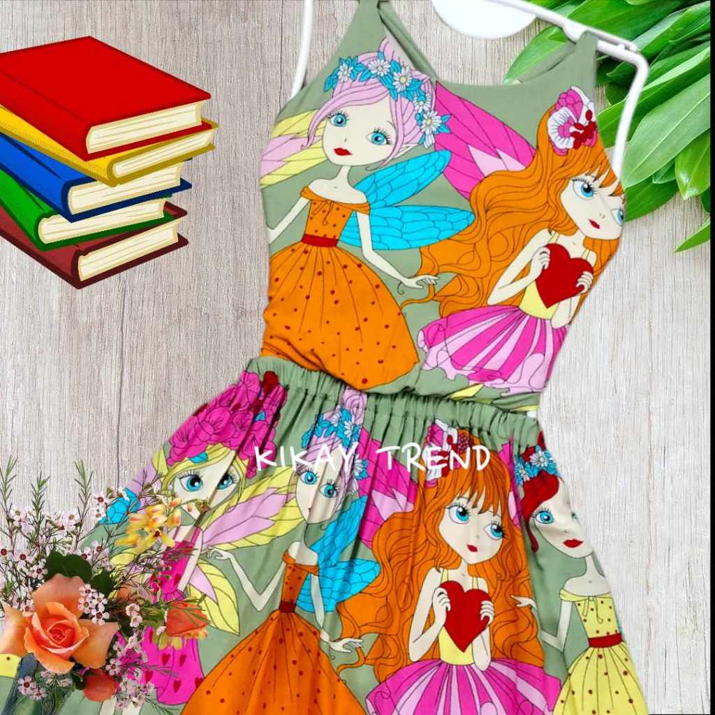 Kikay Dress For Three Year Girl 3-10T Kids Girls Flower Princess
