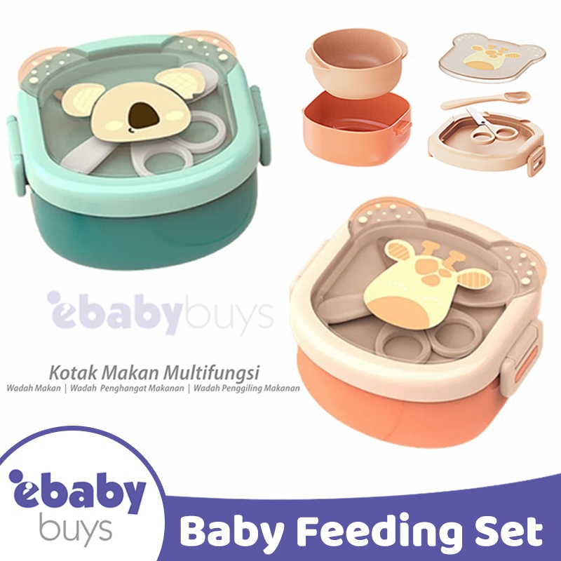 Lunch Box For Kids, Lunch Box Set For Baby Kids, Portable Food Grinding