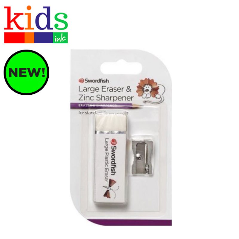 Swordfish Eraser + sharpener - Kids Ink | Shopee Philippines