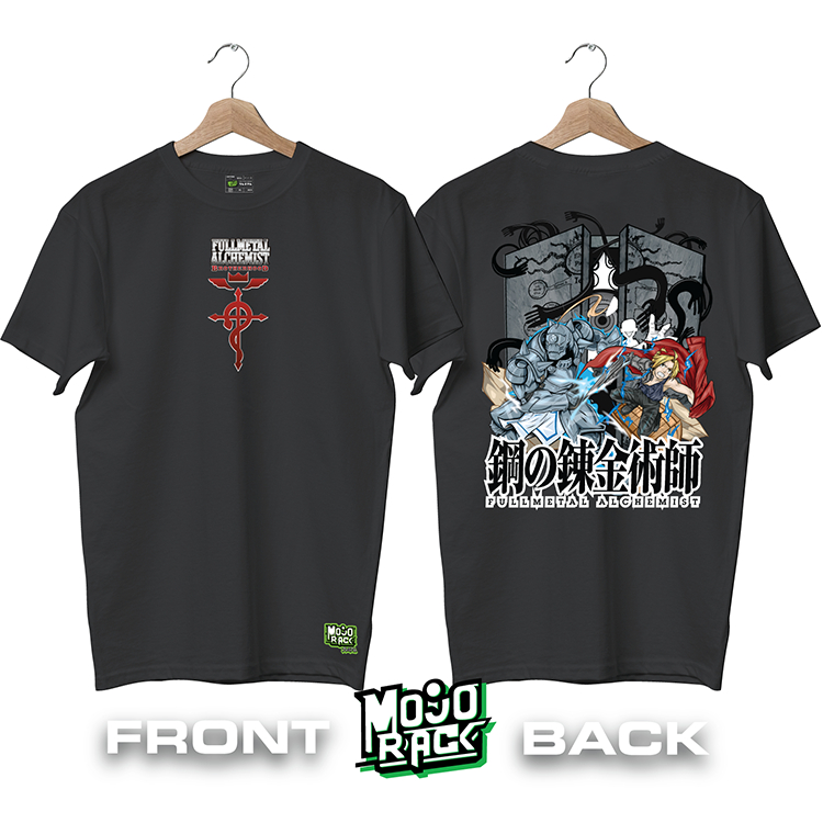Mojo Rack Full Metal Alchemist Elric Brothers Anime Unisex Graphic T ...