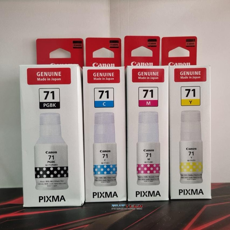 Canon GI-71 Ink Bottle (Black, Cyan, Magenta, Yellow) | Shopee Philippines