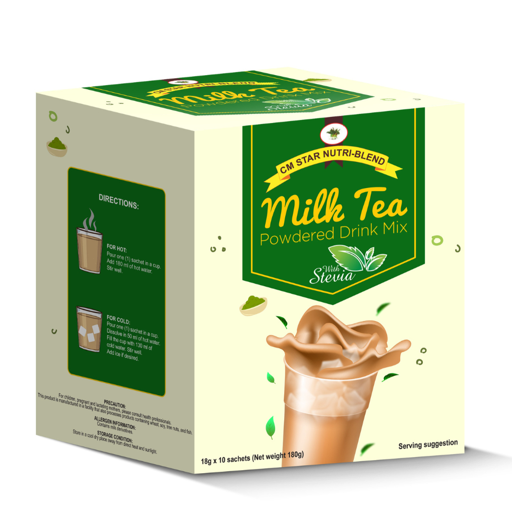 CM Star Nutri-Blend Milk Tea Powdered Drink Mix with Stevia | Shopee ...