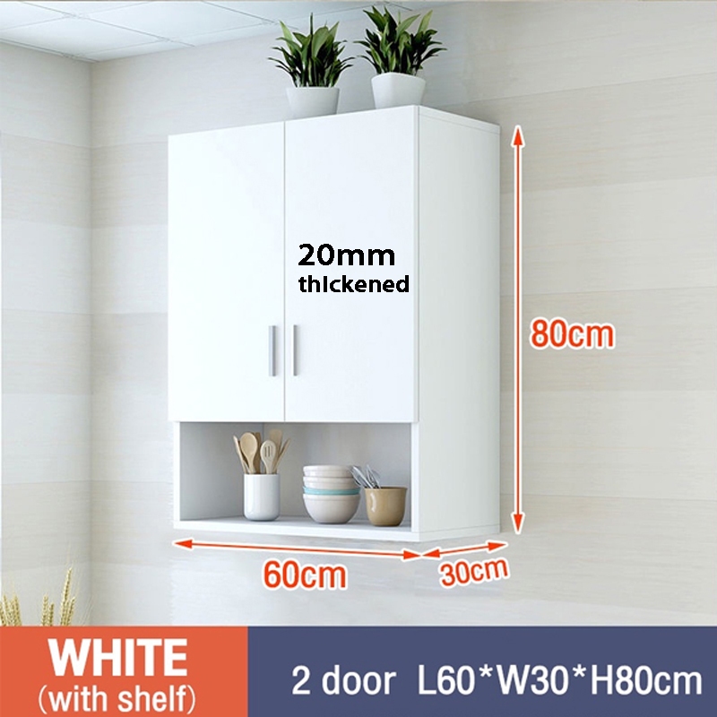 IKAE Hanging Kitchen Cabinet Wooden Wall Cupboard Cabinet for Kitchen ...