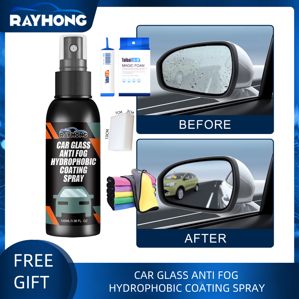 Rayhong Car Glass Anti Fog Hydrophobic Agent Coating Spray Mist ...