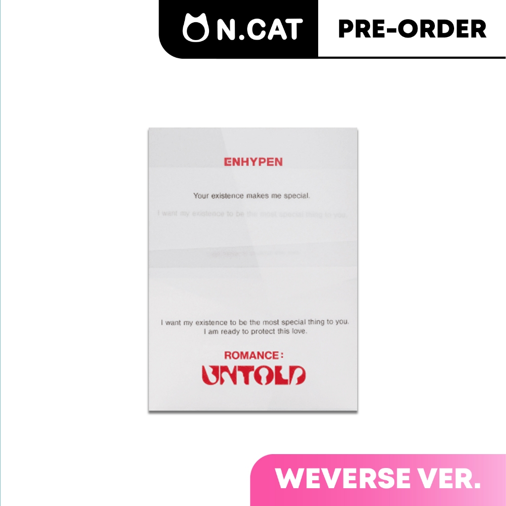 NCAT (Pre-Order) ENHYPEN - Romance: Untold (Weverse Albums Version ...