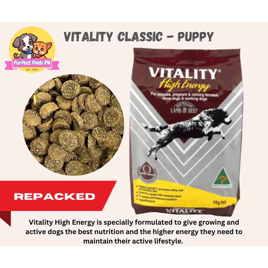 Vitality Classic Dry Dog Food Puppy Repacked | Shopee Philippines