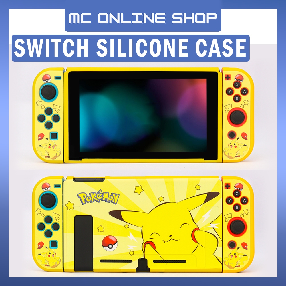 Pokémon Pikachu Design TPU Silicone Silicon case for Nintendo Switch V1 ...