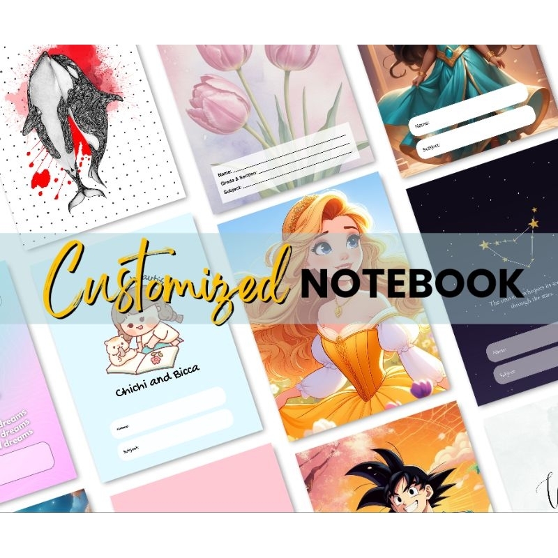PERSONALIZED/ CUSTOMIZED NOTEBOOK| BACK TO SCHOOL PROMO | Shopee ...