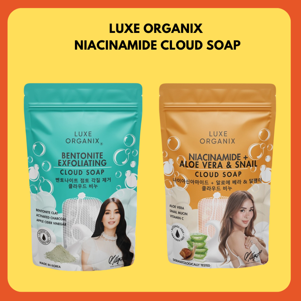 Luxe Organix Niacinamide Cloud Soap Bentonite / Aloe Vera 180g | Shopee ...