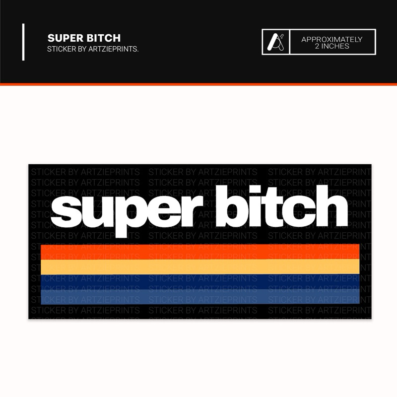 Super B Sticker | Matte Laminated Waterproof | For : Laptop | Journal ...