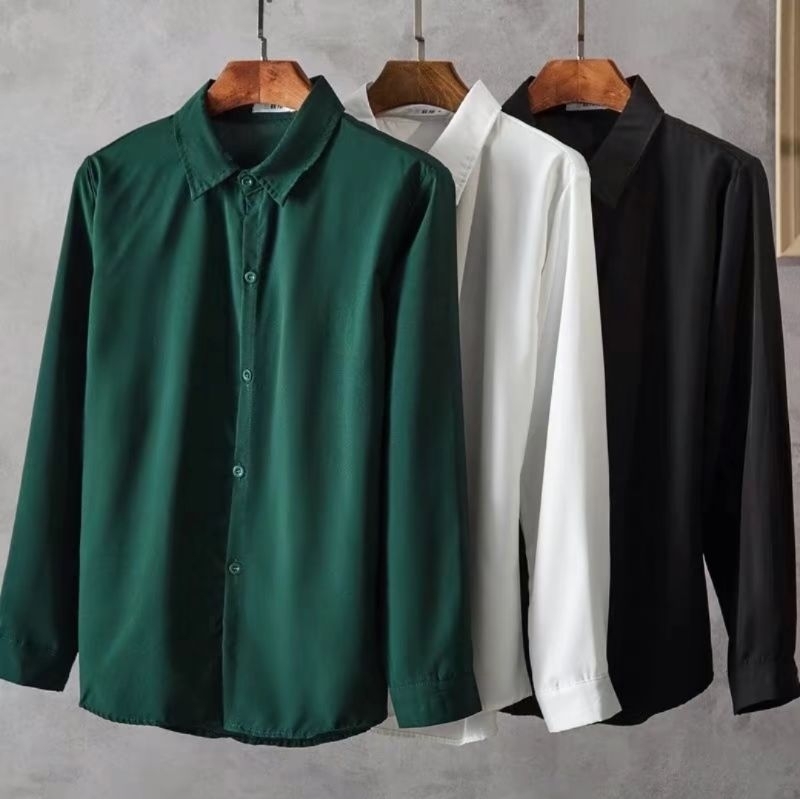 FORMAL LONG SLEEVE POLO WITH COLLAR | Shopee Philippines