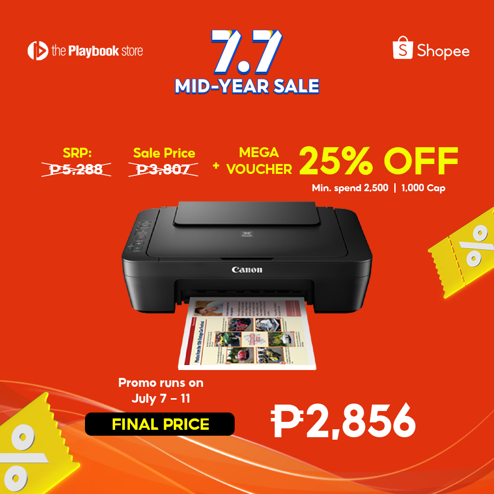 Canon Pixma Mg3070S Wireless Print Scan Copy 3 In 1 Printer | Shopee ...