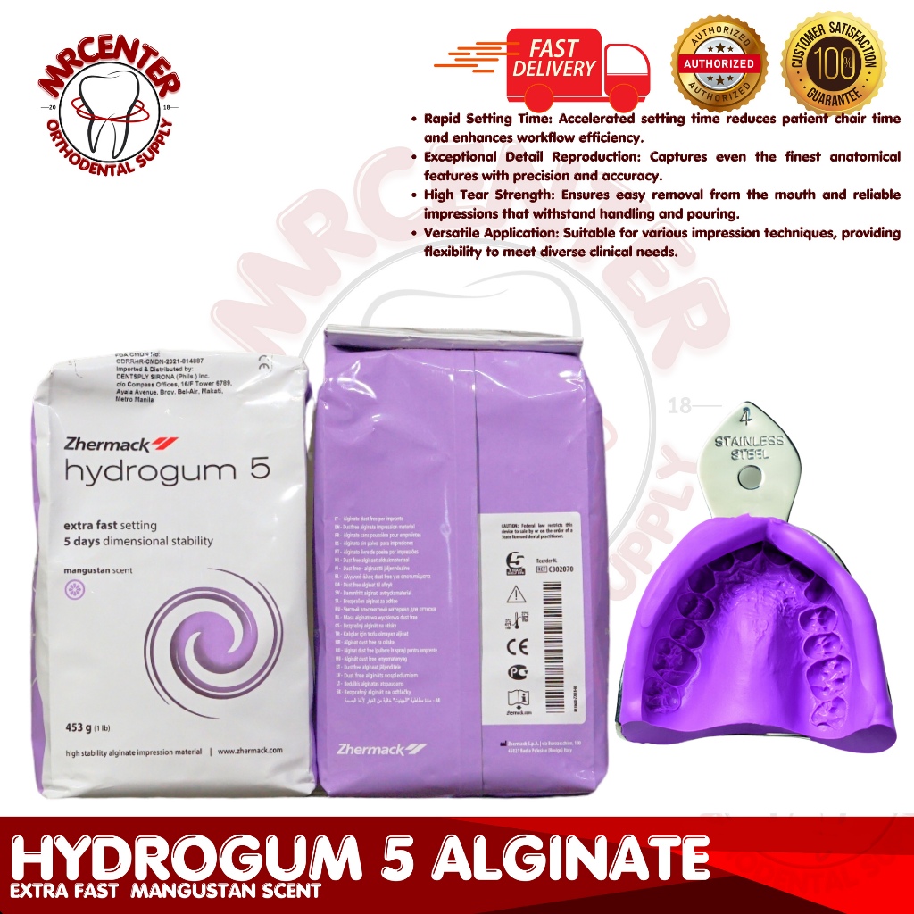 Hydrogum 5 Extra Fast Dental Alginate - Create Precision Impressions ...