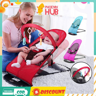 Foldable Rocking Chair For Baby Soft Newborn Baby Bouncing Chair Baby Rocker High Quality Fabric Shopee Philippines