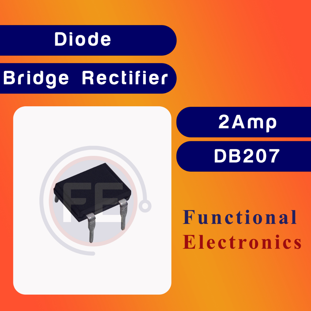 5PCS DB207 DB107 Single Phase Bridge Rectifier 1A 2A 1000V | Shopee ...