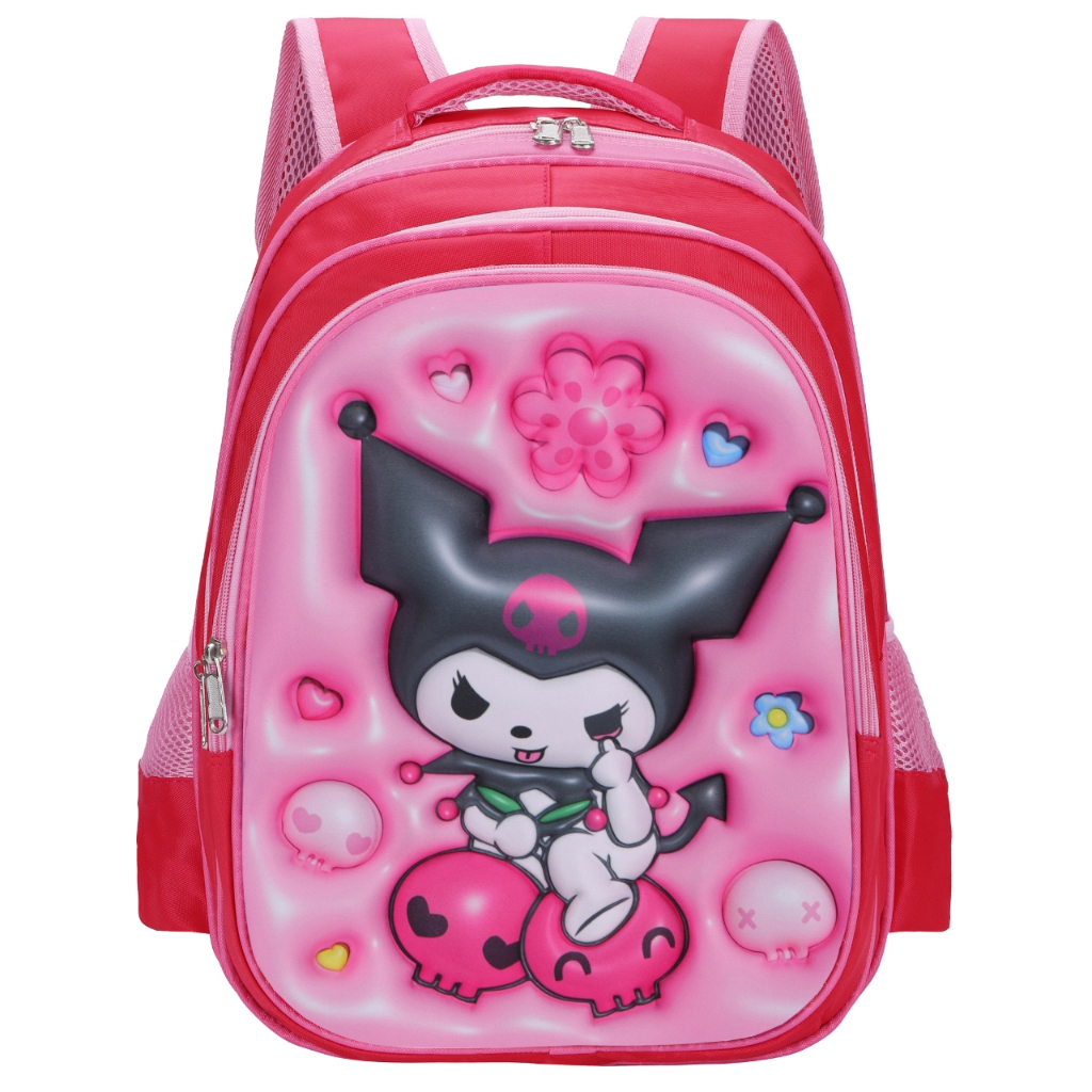 3D KUROMI Children's Cartoon Student School Bag Backpack For Boy Girl ...