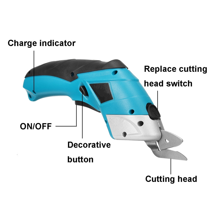 3.6V Electric Scissor Auto Cutter Cordless Tailors Scissors ...