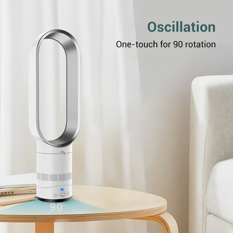 FEMIX Bladeless Electric Fan with Oscillation and 30120 Minute Timer