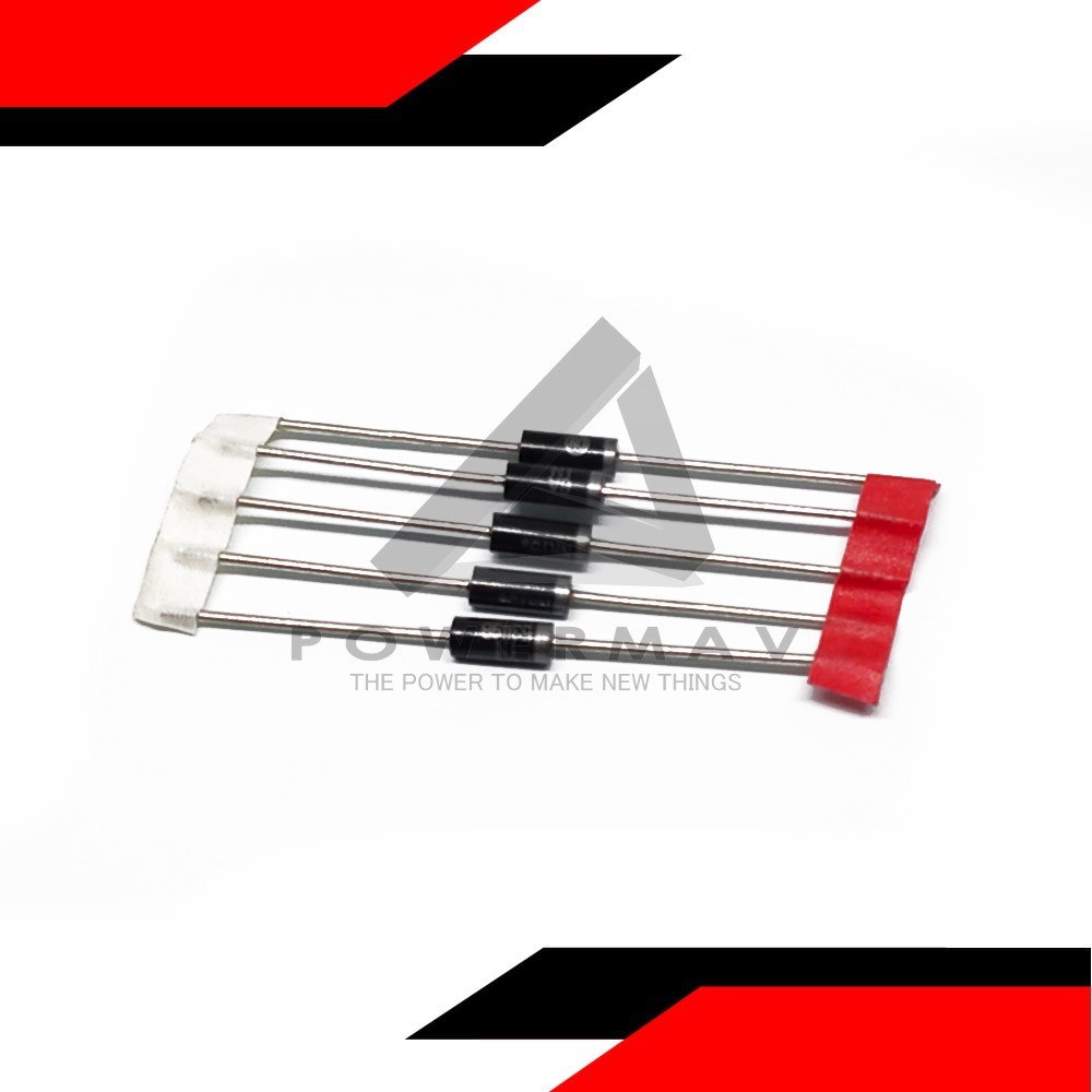 Diotec 1N5349B Zener Diode – 12V 5W DO-201, 2-Pin PCB Mount (2 Pieces)