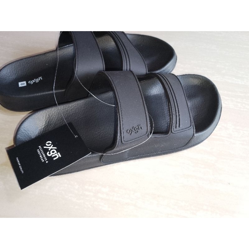 Mens Oxygen Flip Flops Slides Molded Rubber(Black) Ready To Ship ...