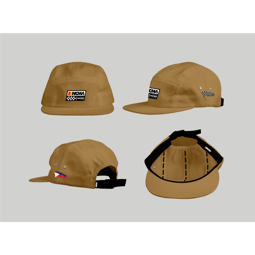 TEAM INCIMA - DA CORSA - KHAKI - 5 PANEL CAP | Shopee Philippines