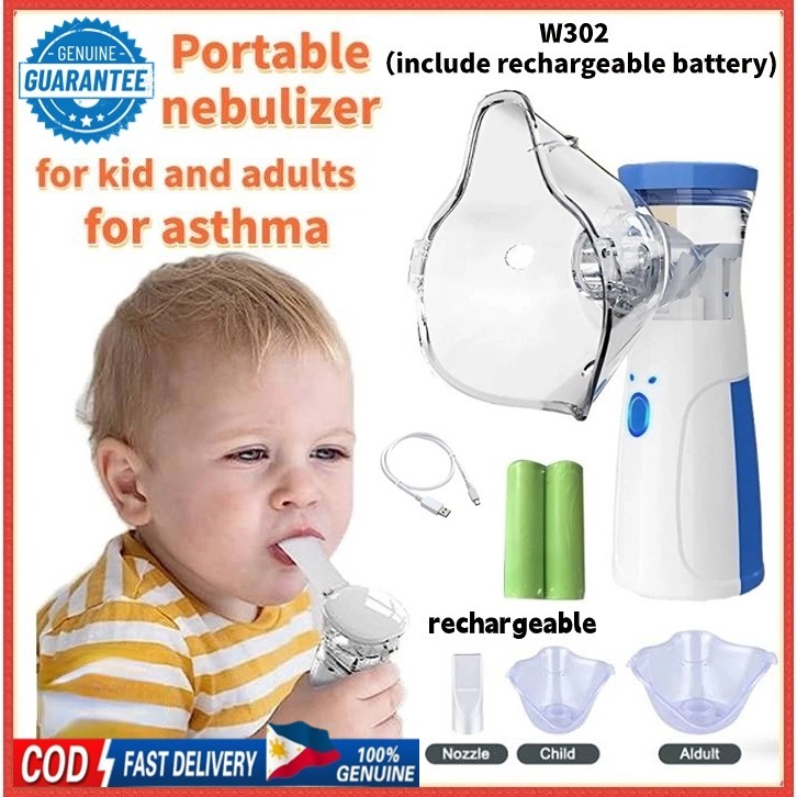 Portable Nebulizer rechargeable Inhaler Ultrasonic Spray Nebulizer ...