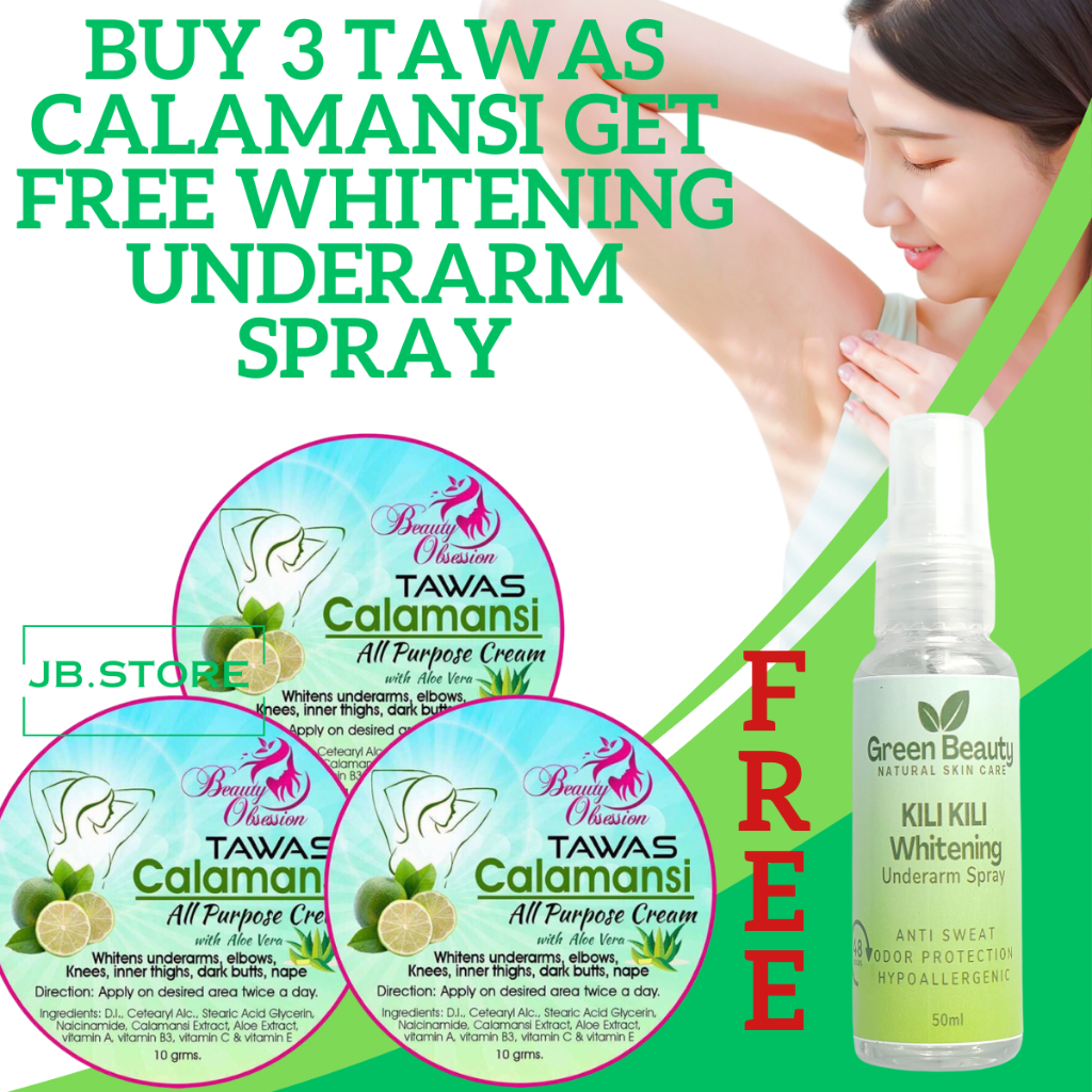 BUY 3 GET 1 FREE Tawas Calamansi Cream Absolute Whitening in 1 Week All ...